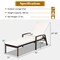 Costway 2PCS Patio Rattan Lounge Chair Chaise Recliner Back Adjustable Cushioned Garden Brown